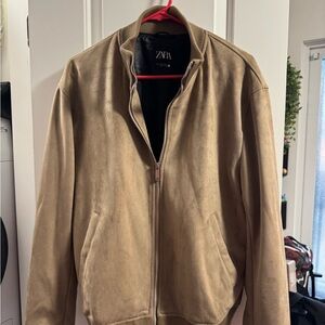Zara Brown Suede Jacket